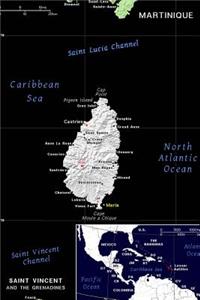 Modern Day Color Map of Saint Lucia Journal