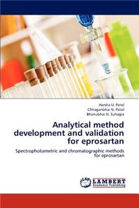 Analytical method development and validation for eprosartan