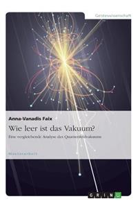 Wie leer ist das Vakuum? Eine vergleichende Analyse des Quantenfeldvakuums