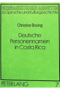 Deutsche Personennamen in Costa Rica