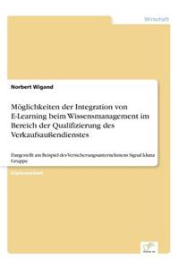 Möglichkeiten der Integration von E-Learning beim Wissensmanagement im Bereich der Qualifizierung des Verkaufsaußendienstes
