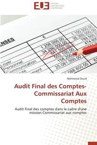 Audit Final Des Comptes-Commissariat Aux Comptes