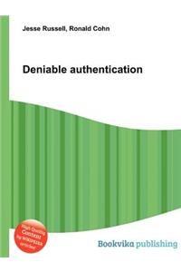 Deniable Authentication