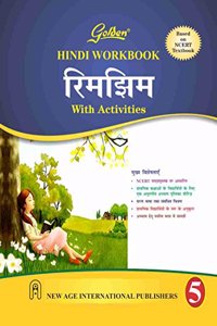 Golden Hindi Workbook Rimjhim with Activities for Class - V