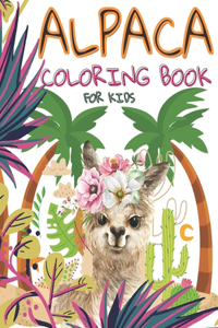 Alpaca Coloring Book For Kids