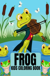 Frog Kids Coloring Book