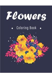 Flowers Coloring Book: An Adult and kids Coloring Book with Flower Collection, Stress Relieving Flower Designs for Relaxation