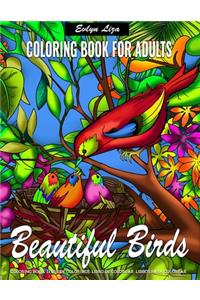 Coloring Book for Adults - Beautiful Birds