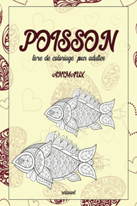 Livre de coloriage pour adultes - Relaxant - Animaux - Poisson