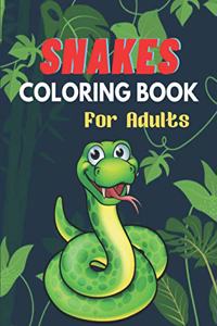Snakes Coloring Book For Adults
