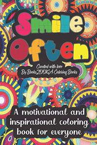 Smile Often Adult Coloring Book