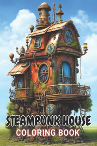 Steampunk House Coloring Book
