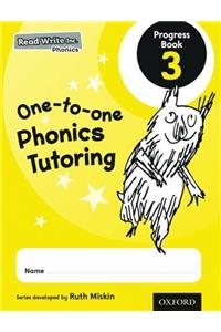 Read Write Inc. Phonics: One-to-one Phonics Tutoring Progress Book 3 Pack of 5