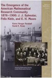 Emergence of the American Mathematical Research Community, 1876-1900