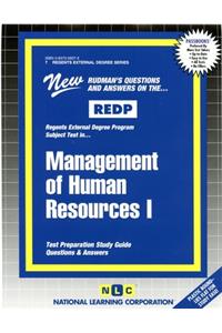 Management of Human Resources I