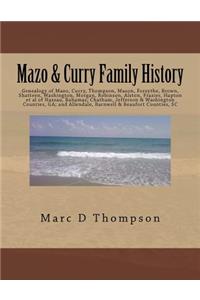 Genealogy of Mazo, Curry, Thompson, Mason, Forsythe, Brown, Shatteen, Washington, Morgan, Robinson, Alston, Frazier, Hapton et al