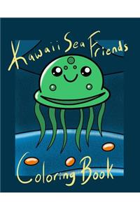 Kawaii Sea Friends Coloring Book