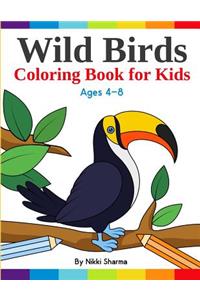 Wild Birds Coloring Book for Kids