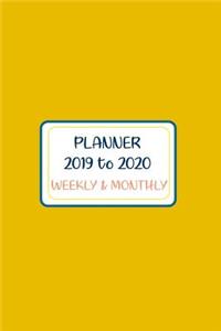 Academic Planner Calendar Orange Design