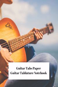 Guitar Tabs Paper Guitar Tablature Notebook