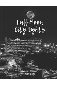 Full Moon City Lights Weekly Planner 2019-2020