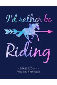 I'd Rather Be Riding