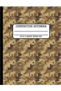 Composition Notebook Graph Paper 4x4