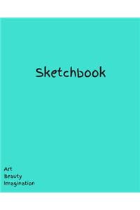 Sketchbook Turquoise 8x10