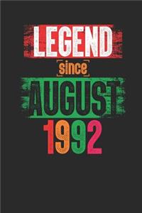 Legend Since August 1992