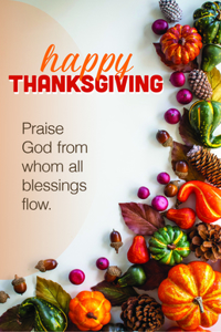 Thanksgiving Bulletin: Praise God (Package of 100)
