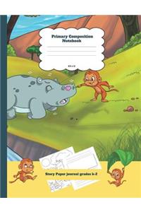 Primary Composition Notebook Story Paper Journal Grades K-2