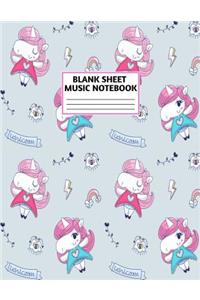 Blank Sheet Music Notebook