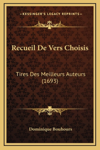 Recueil De Vers Choisis