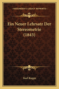 Neuer Lehrsatz Der Stereometrie (1843)