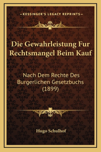 Die Gewahrleistung Fur Rechtsmangel Beim Kauf