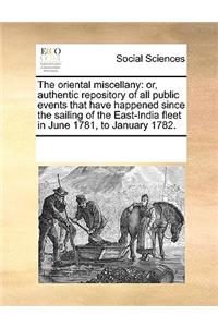 The Oriental Miscellany