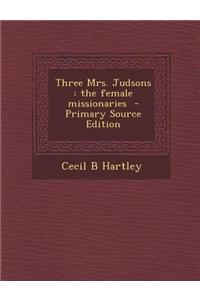 Three Mrs. Judsons