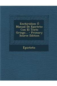 Enchiridion O Manual de Epicteto