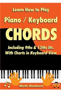 Learn How to Play Piano / Keyboard Chords Including 9ths & 13ths Etc. With Charts in Keyboard View