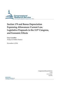 Section 179 and Bonus Depreciation Expensing Allowances