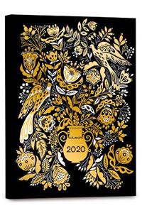 2020 High Note® Dinara's Floral in Gold 18-Month Weekly Planner