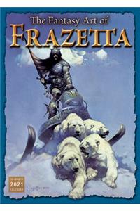 2021 the Fantasy Art of Frazetta 16-Month Wall Calendar