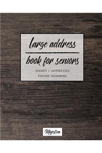 Large Address Book For Seniors