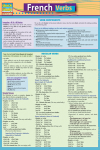 French Verbs Quick Reference Guide