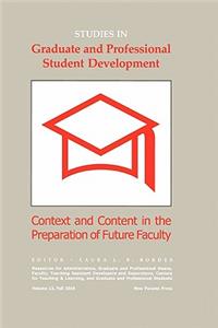 Studies in Graduate and Professional Student Development