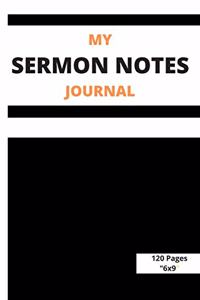 My Sermon Notes Journal