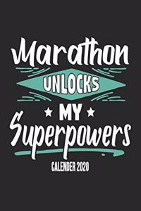 Marathon Unlocks My Superpowers Calender 2020