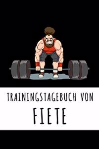 Trainingstagebuch von Fiete