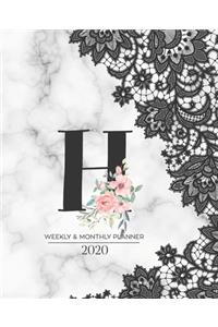 Weekly & Monthly Planner 2020 H