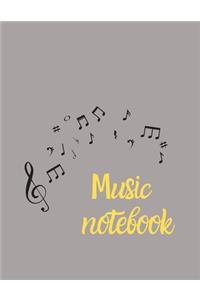 Blank Sheet Music Notebook, Notebook for Musicians, Music Composition Notebook